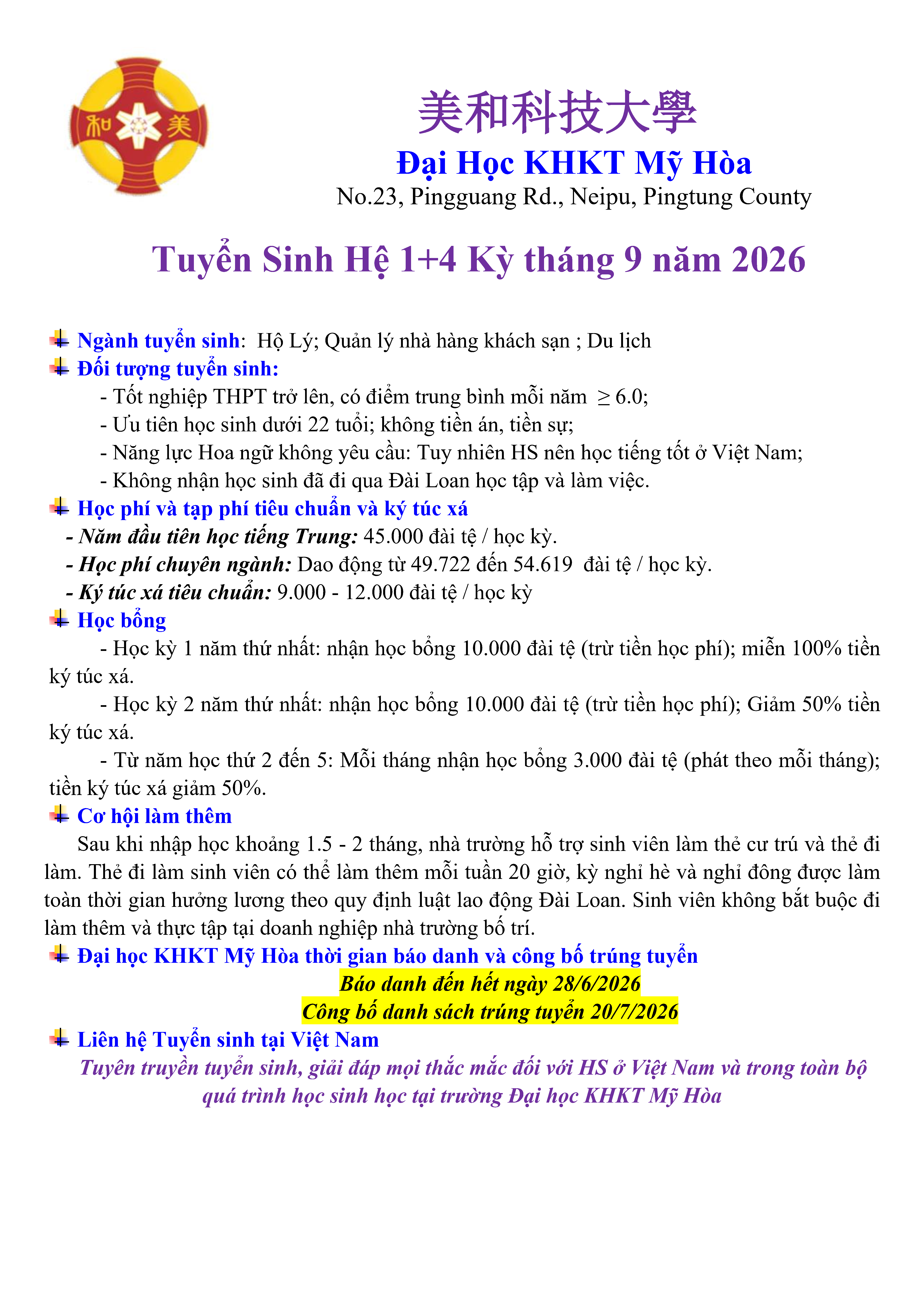 Đại học Mỹ Hòa hệ 1+4 tháng 9-2026.webp