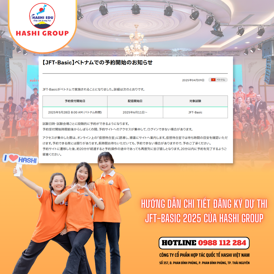 HƯỚNG DẪN CHI TIẾT ĐĂNG KÝ DỰ THI JFT-BASIC 2025