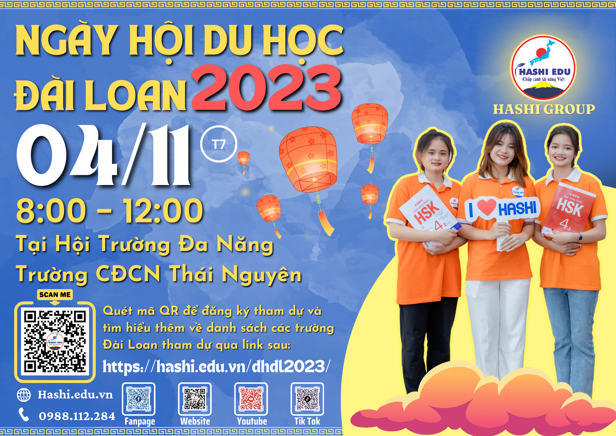 THÔNG TIN NGÀY HỘI DU HỌC ĐÀI LOAN 2023