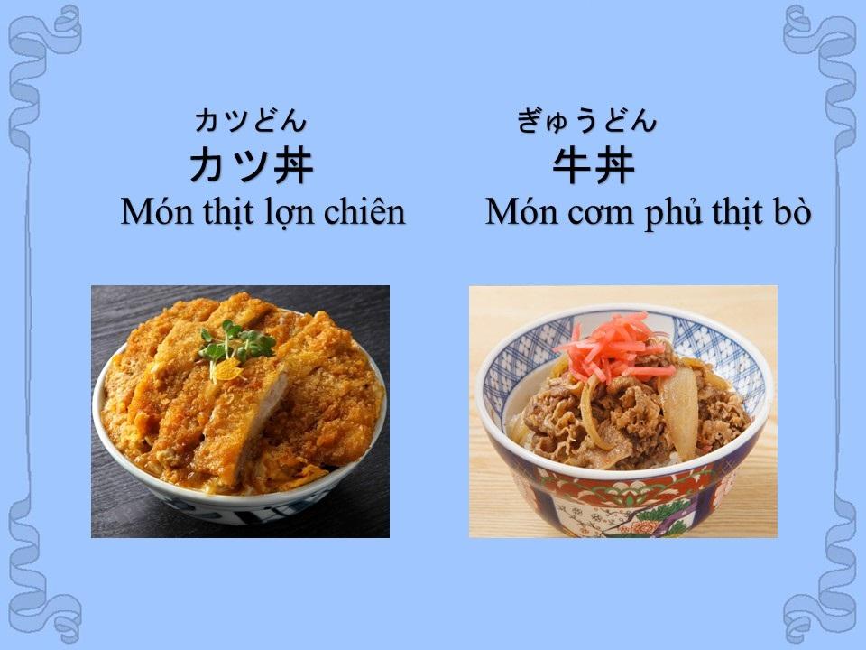 TIẾNG NHẬT THEO CHỦ ĐỀ: ĐỒ ĂN NHẬT BẢN