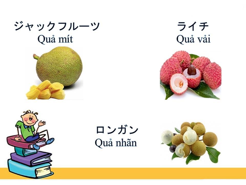TIẾNG NHẬT THEO CHỦ ĐỀ: HOA QUẢ