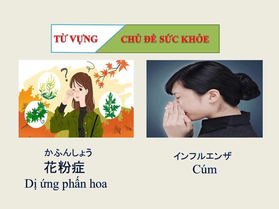 TIẾNG NHẬT THEO CHỦ ĐỀ: SỨC KHỎE