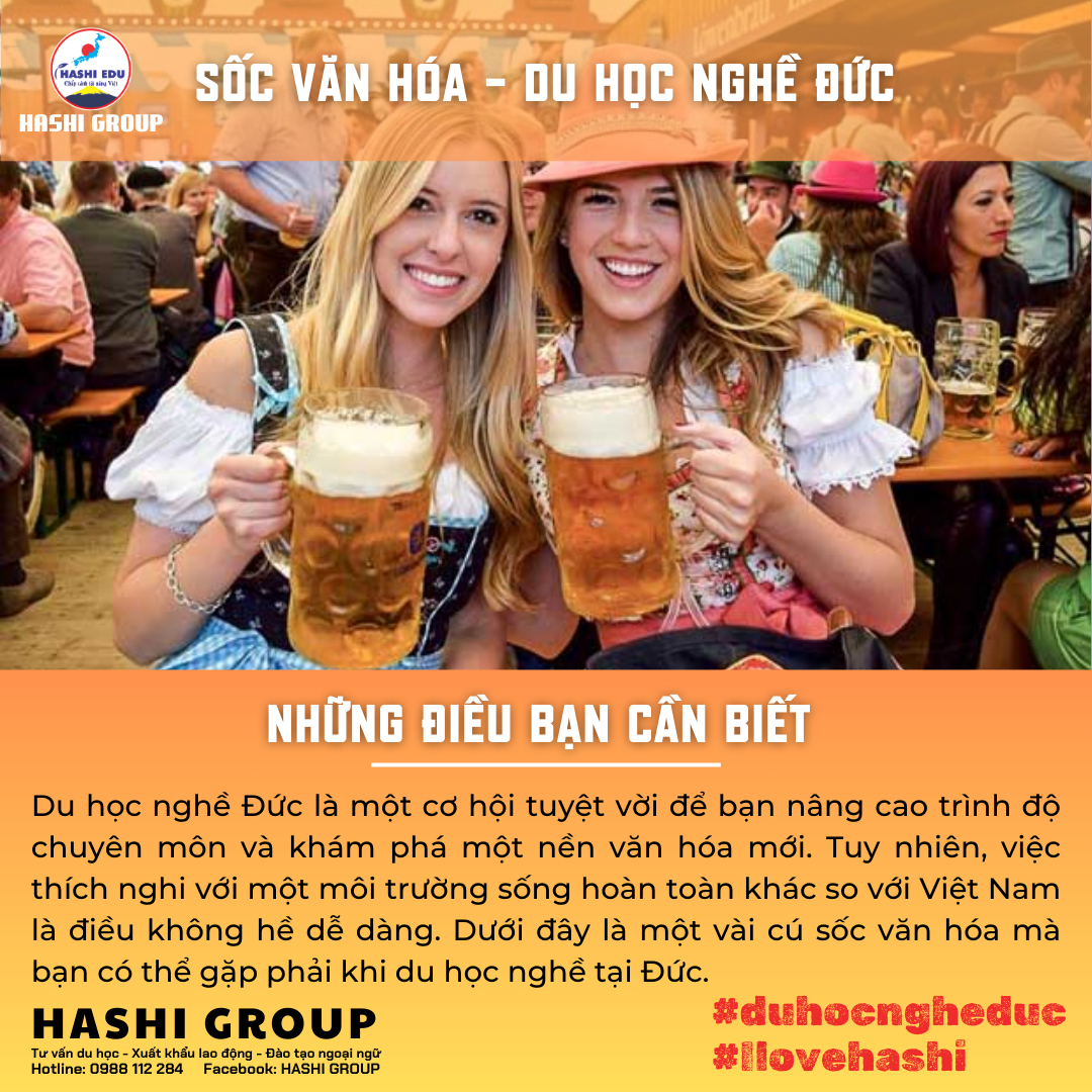 SỐC VĂN HÓA KHI THAM GIA DU HỌC NGHỀ ĐỨC